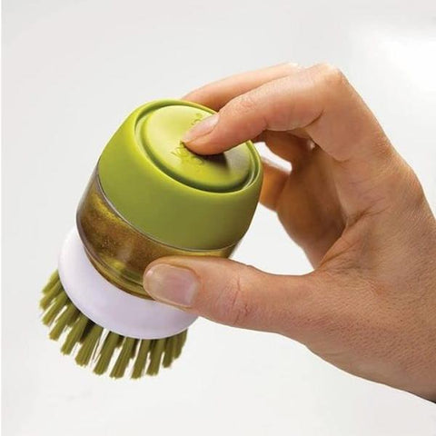 Dishwashing Brush With Liquid Soap Dispenser